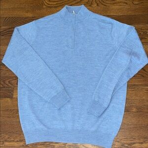 Peter Millar Autumn Crest merino wool blend 1/4 zip sweater